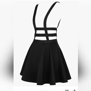 Chic Black Strappy Mini Dress